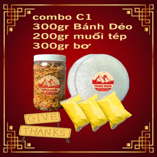 Combo Bơ Muối Tép Hành Phi + 300Gam Bơ