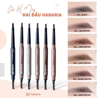 Chì Kẻ Mày Hai Đầu Không Lem Lâu Trôi Habaria Pro Eyebrown Pencil 0.3g