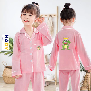 bộ đồ ếch xanh cho bé 0405 pijama mặc nhà dài in hình cute FIVEBE