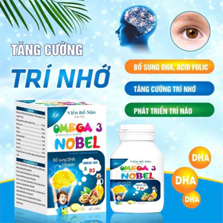 Viên Bổ Não Omega 3 Grow IQ DHA – Bổ sung vitamin A Cho Trẻ từ 6 tháng tuổi - Lọ 60 viên