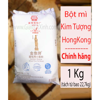 BỘT MÌ KIM TƯỢNG HONG KONG 1 KG - GOLDEN STATUE WHEAT FLOUR FOR BREAD
