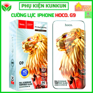 Kính cường Lực iphone Hoco G9, Không Bám Vân Tay, Full Màn Hình ,Cảm Ứng Mượt, Vát Cạnh 3D Ôm Sát Màn Hình Máy.