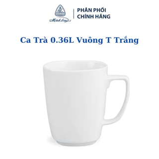 Ca Minh Long 0.36L Vuông T Trắng - Gốm sứ cao cấp Minh Long 1