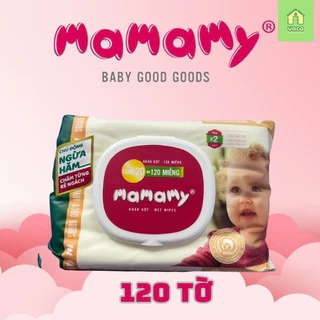 (CÓ 120 TỜ) KHĂN ƯỚT MAMAMY KHÔNG/CÓ MÙI CÓ NẮP TIỆN LỢI GIÁ RẺ 100/120 TỜ