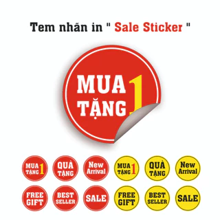 Sale Sticker label_Tem nhãn in Sale sticker_100pcs (WLVN52)