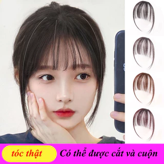 Tóc mái giả mái thưa giả phong cách hàn quốc dễ thương, Tóc Mái Giả Làm Bằng Tóc Thật 100% Hàng Dệt Tay Cao Cấp