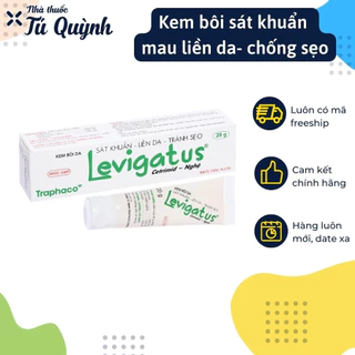 Kem bôi Levigatus sát khuẩn, liền da, tránh sẹo, mau lành vết thương, chăm sóc vết thương cạn, da mụn, bỏng nhẹ tuýp 20g