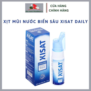 Xịt Mũi Xisat Hằng Ngày giúp mũi thông thoáng, mát dịu, kháng khuẩn, ngăn ngừa sổ mũi, ngạt mũi - Chai 75ml - Gia Hân