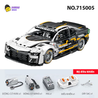 Đồ Chơi Lắp Ráp Mô Hình Điều Khiển Từ Xa Siêu Xe Lamborghini Nascar Hypercar SEMBO 715005