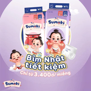 [CHÍNH HÃNG] Tã/Bỉm SUMOKI NHẬT BẢN Dán/Quần Đủ Size NB64/S56/M48/L42/XL40/XXL38/XXXL36