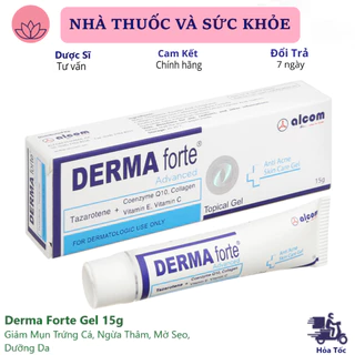 Derma Forte Gel 15g - Giảm Mụn Trứng Cá, Ngừa Thâm, Mờ Sẹo, Dưỡng Da