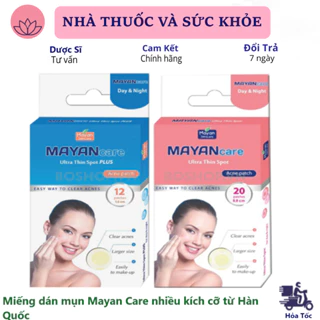 Miếng dán mụn Mayan Care nhiều kích cỡ từ Hàn Quốc hút mụn sưng đỏ, mụn bọc, kháng khuẩn, ngừa sẹo