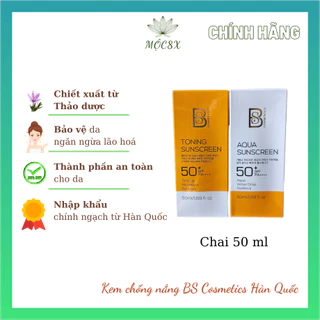 Kem chống nắng SPF50+ BS Cosmetics Hàn Quốc - Chai 50ml