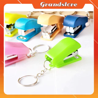 Dụng cụ dập ghim giấy bấm kim mini số 10 có móc khóa cute dễ thương máy kẹp ghim giấy đồ bấm gim giấy nhựa mini nhỏ xinh