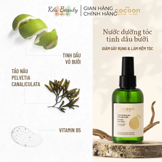 Nước xịt dưỡng tóc tinh dầu bưởi Cocoon Pomelo hair tonic giảm gãy rụng và mềm mượt