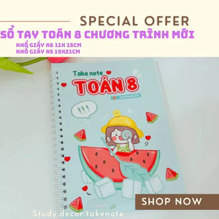 [CHƯƠNG TRÌNH MỚI] Sổ tay Takenote Toán 8