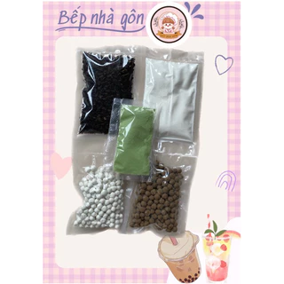 (Sốc giá) Set nguyên liệu trà sữa matcha nấu 3L nước 12-15ly❤️