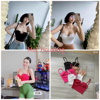 Áo 2 Dây Croptop Khoét Ngực Hình Chụp Thật Z7U