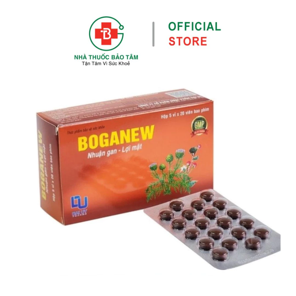 Bổ gan Đại Uy BOGANEW (hộp 100 viên) - Giải độc gan, lợi mật, tăng cường chức năng gan