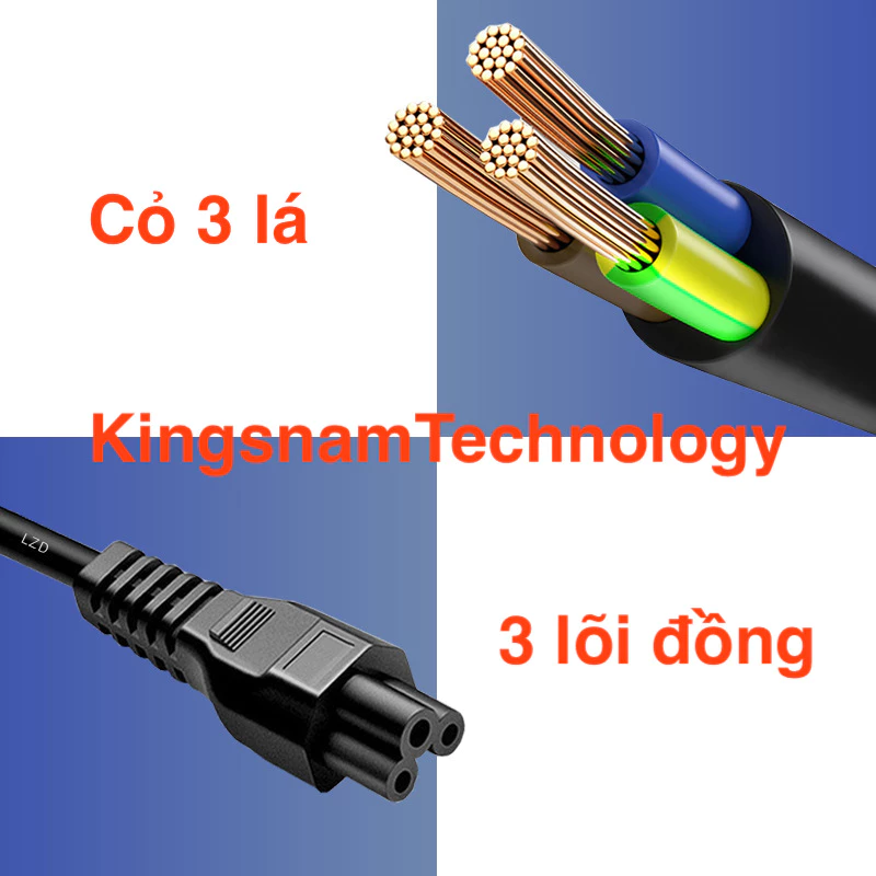 Dây nguồn máy tính , Dây nguồn PC, máy in Nồi cơm điện màu đen, hàng xịn 3 lõi đồng