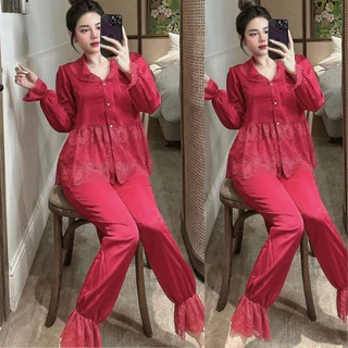 Đồ ngủ Pijama MIKY, Đồ ngủ Nữ Dễ Thương Cao Cấp mềm mịn < 70Kg