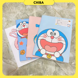 Combo 5 giấy bao tập Doraemon, in sẵn nhãn miễn phí - Chị Ba House