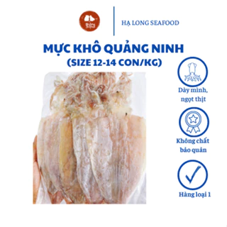 Mực khô câu Hạ Long Seafood loại 1 size 12-14con/kg thơm ngon, dày mình