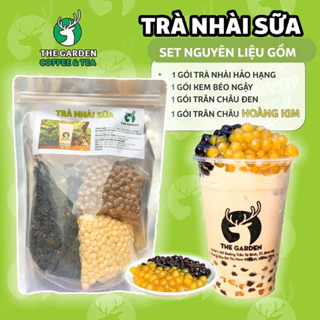 SET TRÀ SỮA TỰ PHA THE GARDEN HƯƠNG VỊ TRÀ SỮA NHÀI ( 250G,Pha 6-8 Ly)