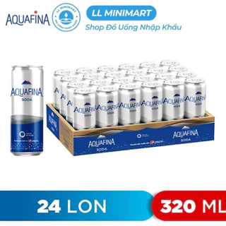 Lốc 24 Nước Giải Khát Có Ga Aquafina Soda 320ML/Lon