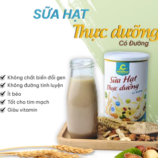 SỮA HẠT THỰC DƯỠNG CÓ ĐƯỜNG AUCOFOOD bổ sung dinh dưỡng, tăng cơ và giữ dáng