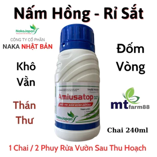 [10 chai] Nấm hồng Amiusatop 327 - 240ML - Nấm hồng - khô vằn - thán thư - đốm vòng - lem lép hạt