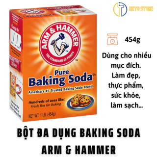 Bột Baking Soda  Arm & Hammer Trắng Răng Khử Mùi Thanh Lọc Làm Sạch 454g