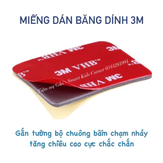 MIẾNG DÁN BĂNG DÍNH 3M 2 MẶT NANO DÁN TƯỜNG BỘ CHUÔNG BẤM CHẠM NHẢY TĂNG CHIỀU CAO CỰC CHẮC CHẮN, GẮN CÁC VẬT DỤNG