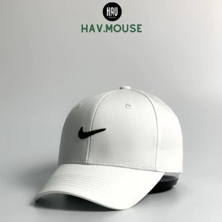 Mũ lưỡi trai nón kết NikE đen logo trắng logo thêu 3D nổi siêu hot dành cho nam nữ