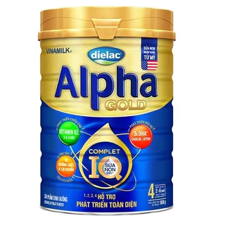 Sữa Dielac Alpha Gold 4 850g ( cho bé 2 tuổi trở lên)