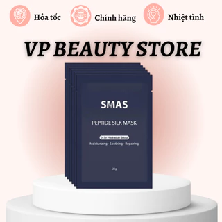 10 MIẾNG Mặt nạ dưỡng và phục hồi da SMAS Peptide Silk Mask Nhật Bản