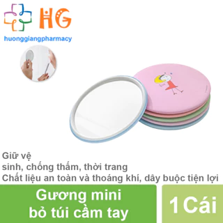 Gương mini bỏ túi cầm tay dễ thương gương tròn cầm tay (ngẫu nhiên)