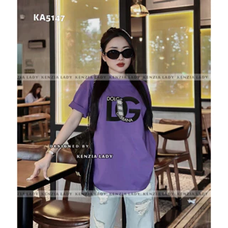 Áo Thun Nữ siêu cấp Form chuẩn Kenzia Lady- Áo Phông Cổ Tròn Tay Ngắn  Basic Cotton 100%  - KA5147