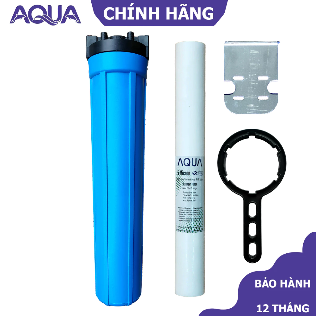 Cốc lọc nước 20 inch ren 27, cốc máy lọc nước, lọc phun sương, lọc thô - Đầy đủ phụ kiện
