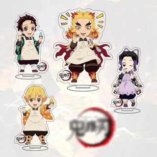 (8cm) Mô hình Standee KIMETSU NO YAIBA THANH GƯƠM DIỆT QUỶ ver KEM MÙA HÈ tượng acrylic anime mica chibi xinh xắn