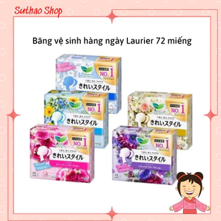 Băng Vệ Sinh Hàng Ngày Laurier Nhật Bản Gói 72 Miếng