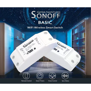 Công tắc điều khiển từ xa, wifi 3G/4G, Sonoff Basic công tắc thông minh sử dụng app, thiết bị điện thông minh