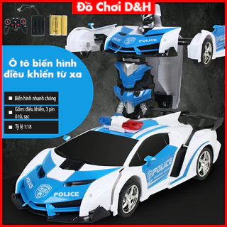 Ô tô điều khiển từ xa biến hình Robot BBS, ô tô biến hình có thể biến hình robot phiên bản bao gồm điều khiển, sạc, pin