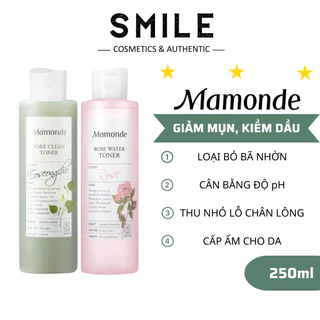 Nước hoa hồng diếp cá Mamonde Toner cấp ẩm kiềm dầu 250ml