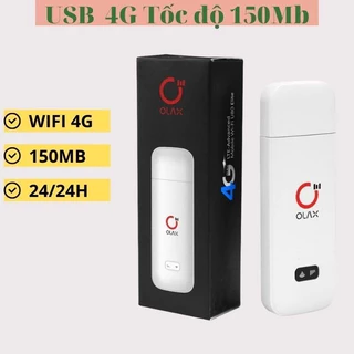 Bộ phát Wifi 4G ZTE Olax U80 tốc độ 150Mbps. Hàng chính hãng - Thiết kế dạng USB nhỏ gọn - Bảo hành 1 đổi 1