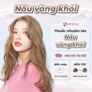 Thuốc nhuộm tóc Nâu Vàng Khói - Lên Từ Nền Nâu Không Tẩy - Minzihair HN