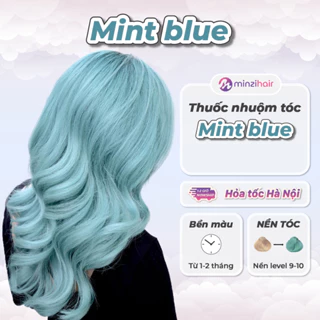 Thuốc nhuộm tóc Mint Blue (Xanh Mint) - Kèm Tẩy Tóc - Minzihair HN