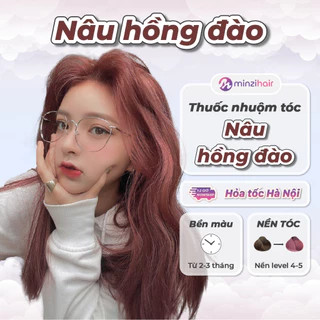 Thuốc nhuộm tóc Nâu Hồng Đào - Không cần tẩy tóc - Minzihair HN