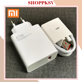 Bộ Sạc Nhanh Xiaomi Mi 67W Sạc chuẩn dòng - Cáp Sạc 6A USB Type-C cho Xiaomi 11 Pro & Xiaomi 11 Ultra...