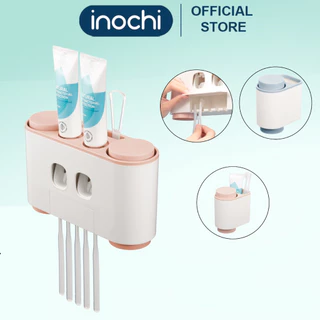 Kệ treo bàn chải đánh răng đa năng Nachi 2, 4 cốc INOCHI tiêu chuẩn Nhật Bản - Happy Life 4U